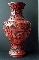 CHINESE RED LACQUER VASE QIANLONG period.37.5 cm. foto 7