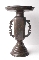 JAPANESE BRONZE IKEBANA VASE GOLD,SILVER, inlaid 19th 32 cm. foto 2
