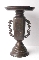 JAPANESE BRONZE IKEBANA VASE GOLD,SILVER, inlaid 19th 32 cm. ORDER INQUIRE...