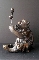 JAPANESE BRONZE OKIMONO, MONKEY 19th 23.4cm. foto 6