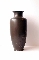 JAPANESE BRONZE VASE, STAG, Silver, Shakudo 19th 33.5 cm. signed foto 2