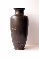 JAPANESE BRONZE VASE, STAG, Silver, Shakudo 19th 33.5 cm. signed foto 3