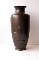 JAPANESE BRONZE VASE, STAG, Silver, Shakudo 19th 33.5 cm. signed foto 4