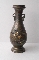 JAPANESE BRONZE VASE 19th HIRAZOGAN AND TAKAZOGAN GOLD, SILVER inlaid 28.5 cm foto 3
