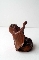 JAPANESE DARUMA okimono wood meiji period 9 cm signed foto 4