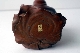JAPANESE DARUMA okimono wood meiji period 9 cm signed foto 6