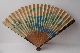 JAPANESE FAN lacquer GOLD and SILVER makie signed 28.7 cm. SOLD!