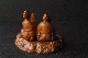 JAPANESE OKIMONO miniature wood signed 3.8 cm foto 3