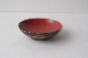 JAPANESE RED LACQUER SAKE BOWL diam 11cm. foto 3
