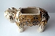 JAPANESE SATSUMA ELEPHANT meiji period 36 cm. restored.foto 2
