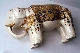 JAPANESE SATSUMA ELEPHANT meiji period 36 cm. restored.foto 5