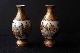 SATSUMA pair miniature vases meiji period 8.8 cm sign. € 980