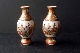 SATSUMA pair miniature vases meiji period 8.8 cm sign. foto 2