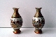 SATSUMA pair miniature vases meiji period 8.8 cm sign. foto 3