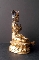 TIBETAN GREEN TARA GILT-BRONZE 17th 16 cm. FOTO 2