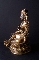 TIBETAN GREEN TARA GILT-BRONZE 17th 16 cm. FOTO 3