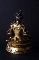 TIBETAN GREEN TARA GILT-BRONZE 17th 16 cm. FOTO 4
