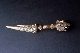 TIBETAN PHURBA GILT-BRONZE 17th 23 cm. FOTO 3